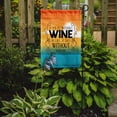 thumbnail image 2 of Carolines Treasures BB5407GF un Repas Sans Vin Signe Jardin Taille Drapeau, 2 of 3