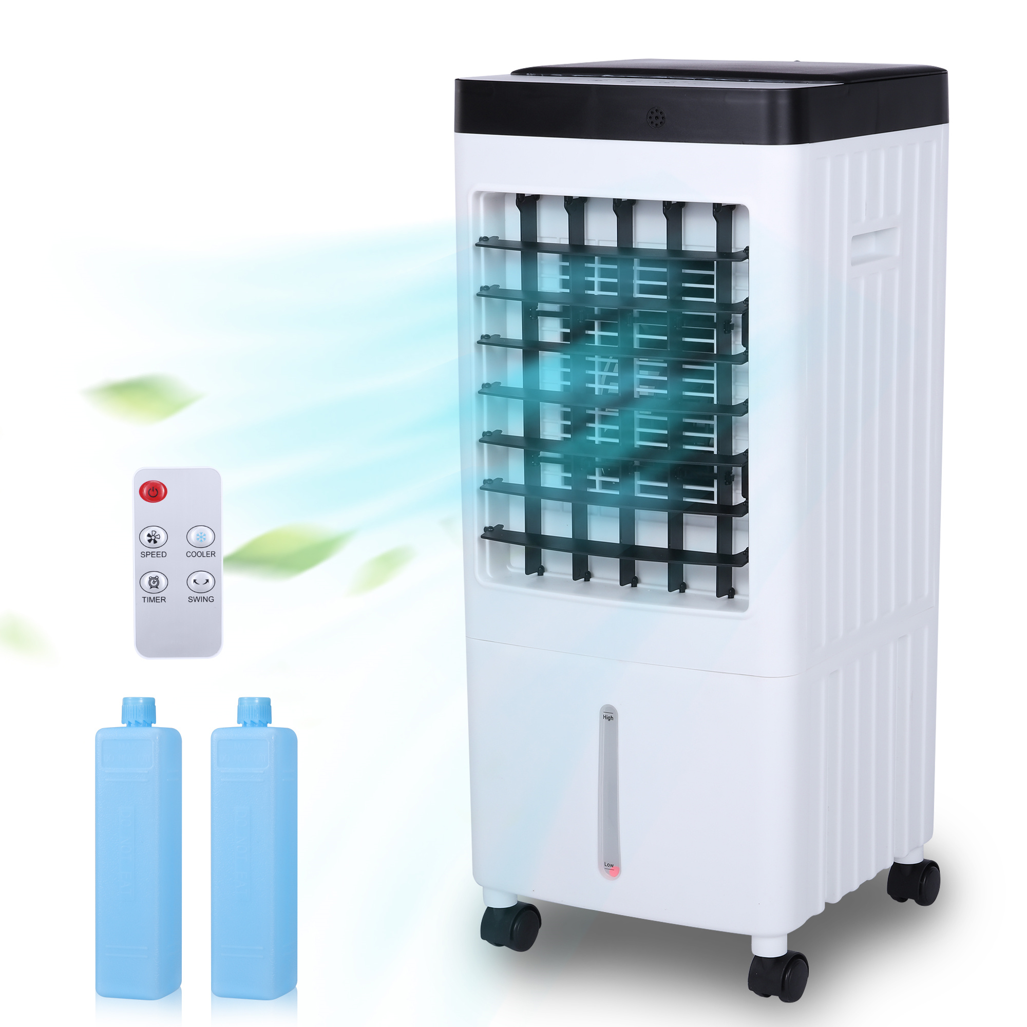 Portable Evaporative Cooler Personal Cooler 90°Oscillation with Remote