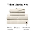 thumbnail image 4 of Superior Cotton Blend 600 Thread Count Dash Stitch Hem Sheet Set, Olympic Queen, Ivory, 4 of 8