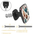 thumbnail image 3 of 4 Pcs Cabinet Handle Drawer Pulls Vintage Teapot Knobs with Screws Square Furniture Office Cabinet Knob Decoration, 3 of 7