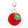 thumbnail image 3 of Hxlamzoo Festive Christmas Fuzzy Pom Keychain Accessories for Car, Handbag, Backpack – Cute Multicolor Polyester Gift, 3 of 6