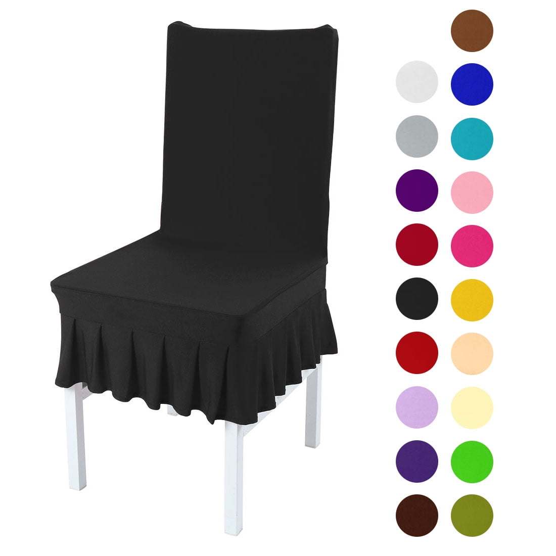 Washable Chair Cover Seat Removable Protective Slipcover Polyester spandex 