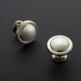 thumbnail image 2 of 15 Pack Brushed Nickel Cabinet Pulls 1-1/4 inch Kitchen Cabinet Knobs Drawer Knobs Dresser Knobs Drawer Pulls Cabinet Door Knobs Dresser Drawer Handles Knobs for Dresser Drawers Brushed Nickel 15, 2 of 5