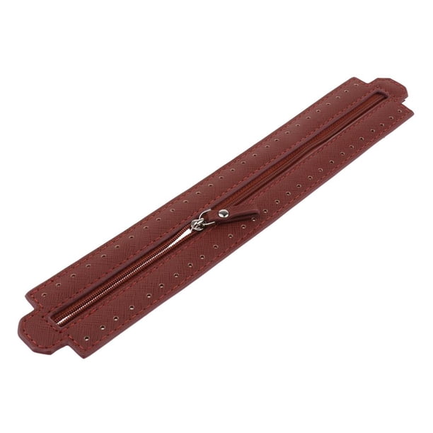 Cremalleras De Resina Plástica De 30 Cm Cremalleras De Cuero De Extremo Cerrado Para Bolsas De Ropa Artesanales De Costura DIY Cofee Baoblaze Reemplazo de la cremallera del bolso