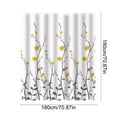thumbnail image 3 of EGNMCR Shower Curtain Shower Curtain Floral Patterns Printed Decoration Partition Cloth Water Repellent Shower Curtain Hooks With Hooks Easily Install Shower Curtain 71x71'' polyester Shower Curtain, 3 of 7