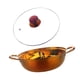 thumbnail image 3 of Olla caliente dividida, olla divisora ​​multifuncional, olla Shabu Shabu, olla para sopa de doble oreja oro rojo, 3 of 9