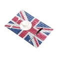 thumbnail image 3 of MKHERT United Kingdom (UK) Union Jack Flag on a Brick Wall Placemats Table Mats for Dining Room Kitchen Table Decoration 12x18 inch,Set of 6, 3 of 4