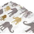 thumbnail image 3 of Coolnut Elephants On White Bath Shower Curtain Liners 72x72in 100% Polyester Waterproof with Curtain Hook, 3 of 6