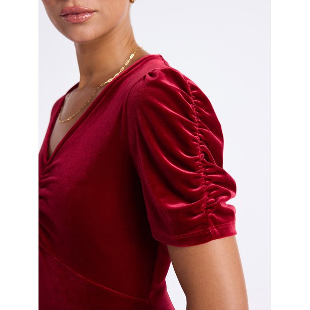 strapless open back dress Red Velvet Cupcake Tier Dress 7