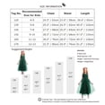 thumbnail image 4 of IBTOM CASTLE Little Big Girls Vintage Lace Junior Bridesmaid Dress Floor Length Dance Ball Pageant Maxi Gown for Party Wedding 11-12 Years Green, 4 of 8