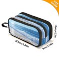 thumbnail image 3 of ALAZA Summer Ocean Pencil Case Bag 3 Compartment Pen Pouch Large Storage Holder Box Organizer, 3 of 8