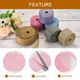 thumbnail image 4 of Uxcell Burlap Ribbon, Polyester Ribbon for Gift Wrapping Home Wedding Decor Brown, 4 of 5