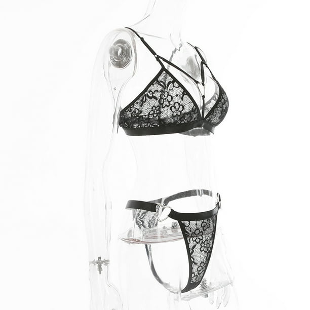 Sexy And Fun Black Lace Lace Panty Bra Set With Steel Ring And Thin Mold Cup  For Women And Girls T231101 From Ccawdb, $2.36