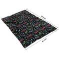 thumbnail image 4 of Neon Controllers Games Icons Black Pattern Blanket,Comfortable Soft Flannel Throw Blanket,All Season,Warm Lightweight Blankets for Sofa Bed Couch Living Room Chair,40"x50", 4 of 4