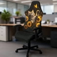 thumbnail image 5 of Whosucclay Cat Butterfly Sunflower Print Office Computer Game Chair Slipcovers Machine Washable Non-Slip Computer Chair Seat Slipcovers with Armrest Covers Gamer Chairs Protector, 5 of 8