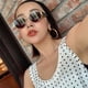 thumbnail image 2 of Gafas marrones Gafas de sol de hip-hop con montura pequeña ovaladas retro europeas y americanas para mujer Gafas de sol atadas, 2 of 4