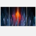 thumbnail image 2 of Fractal Fire in Light Blue - Abstract Canvas Art Print, 2 of 3