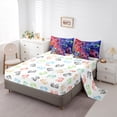 thumbnail image 2 of Gaming Comforter Set 7 Piece Bed in a Bag Twin,Gamer Bedding Sets Red Blue Lightning Sheet Set with Comforter Gamer Room Decor, 2 of 3