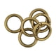 thumbnail image 4 of Paquete de 6 anillos de mosquetón para abrir puertas con gancho para colgar llaveros, llaveros, Bronce, 4 of 7
