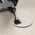 thumbnail image 6 of Bush Lennox Engineered Wood Desk with Keyboard Tray in Linen White Oak, 6 of 10