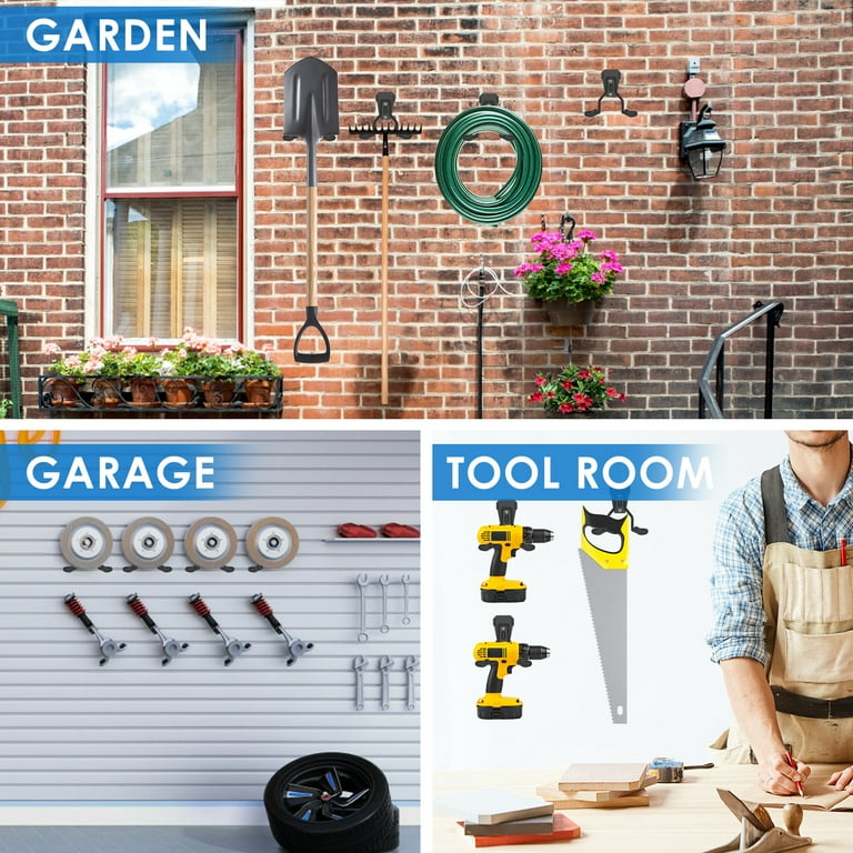 Weed eater rack for garage sale