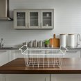 thumbnail image 4 of LIFKOME White Metal Wire Freezer Organizer Basket Breathable Storage Solution for Refrigerator and Chest Freezer, 4 of 8