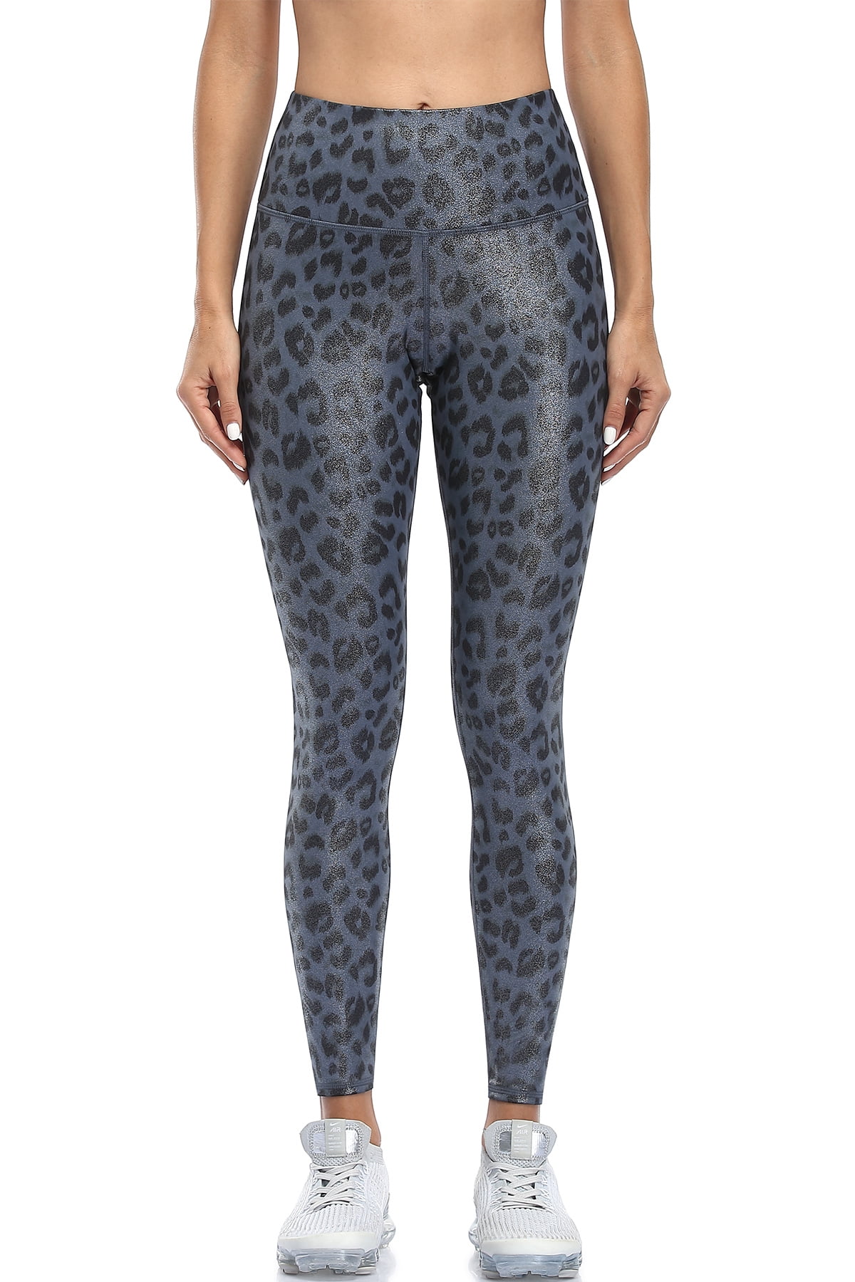 Women's Fleece Lined Yoga Pants Faux Leather Winter Warm Thermal Leggings