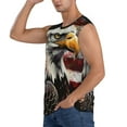 thumbnail image 3 of Balery Retro American Eagle A Camisetas sin mangas para hombre, absorbe la humedad y protege contra el mal olor.-X-Large, 3 of 7