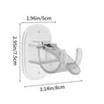 thumbnail image 3 of Sentmoon Curtain Rod Hook Hook Curtain Rod No-drill Towel Rod Curtain Rod Fixing Clamp Adhesive Hook Curtain Rod Bracket for Windows, Towel Bars, Closet Rods, Tension Rod Hooks, 3 of 3