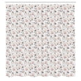 thumbnail image 2 of Ambesonne Easter Shower Curtain, Rabbits with Flowers, 69"Wx70"L, Pale Peach Multicolor, 2 of 4