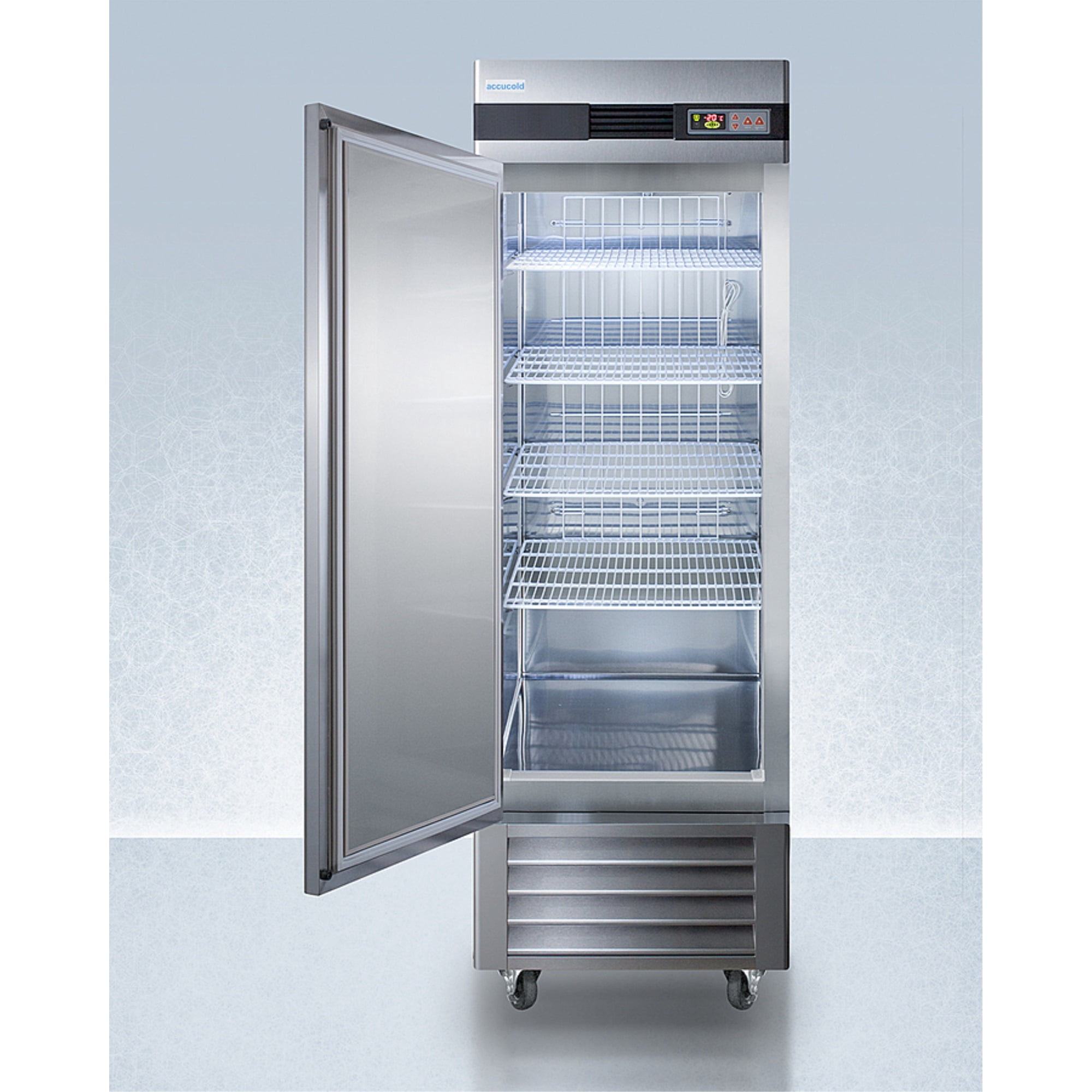 Summit Appliance AFS23MLLH 83.75 x 27.5 x 31 in. 23 cu ft. Pharma-Lab Frost-Free All-Freezer, Stainless Steel