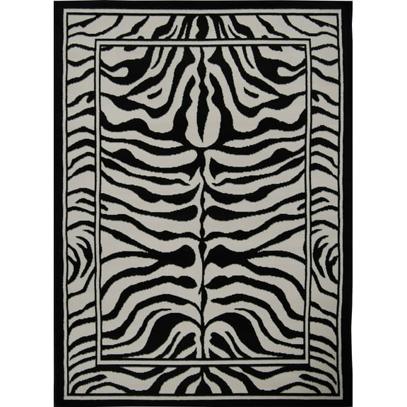Home Dynamix Area: Zone Rug: 7160: Zebra Rug 1' 10"x7' 3