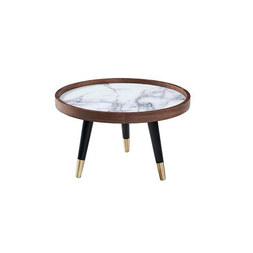 Mesa de Centro Kessa Muebles Valka Nogal y Negro