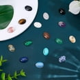 thumbnail image 4 of 16Pcs Stone Cabochons Flatback Stones Natural Stone Gems Oval Stones Cabochon Colorful Gemstone for Jewelry Craft DIY Making 14x10x6mm 1set, 4 of 5