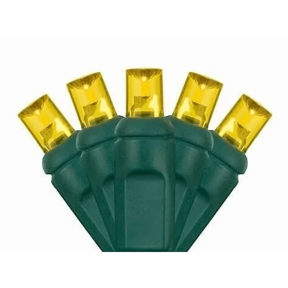 Yellow Led Christmas String Lights Mini Lights Indoor Outdoor Holiday 50Ct 24Ft