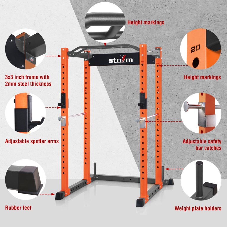 Mirafit m2 360kg power rack with cable system new arrivals