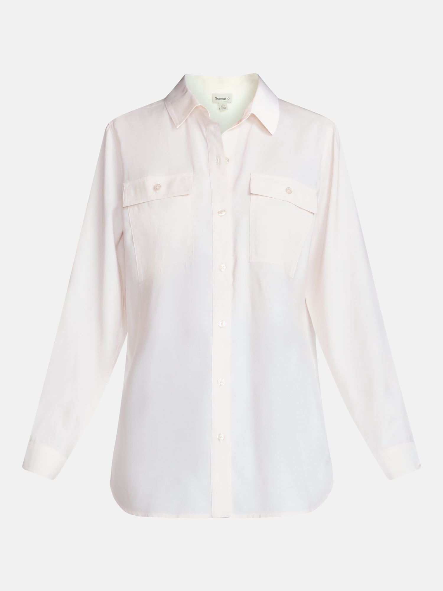 Scenario Women's Utility Tunic Shirt with Long Sleeves, Sizes XS-XXXL
