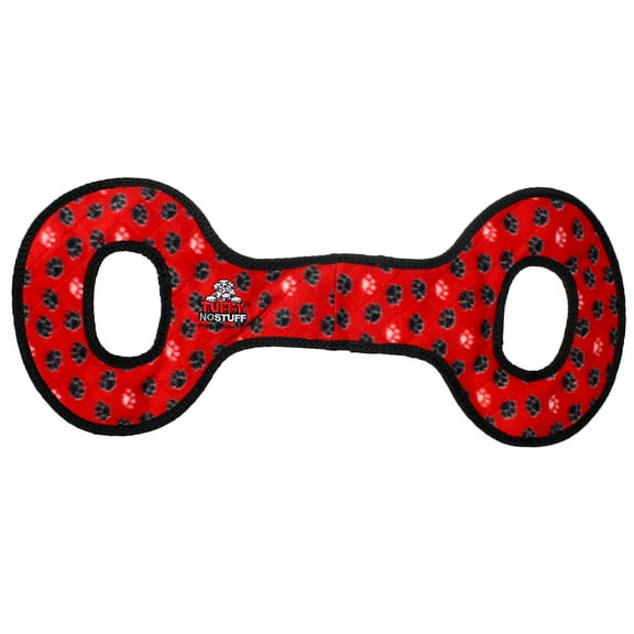 Tuffy No Stuff Ultimate Tug-O-War Red Paw Durable Squeaky Dog Toy