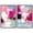 Black Frame, variant on Pink Explosion Duo Canvas Print Sunset Pink Wall Decor Set by Art Remedy, Gallery Wrapped, 20 x 30