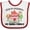White and Red, variant on Inktastic Book My Reservation I'm Going to My Nana and Papa's- House Boys or Girls Baby Bib