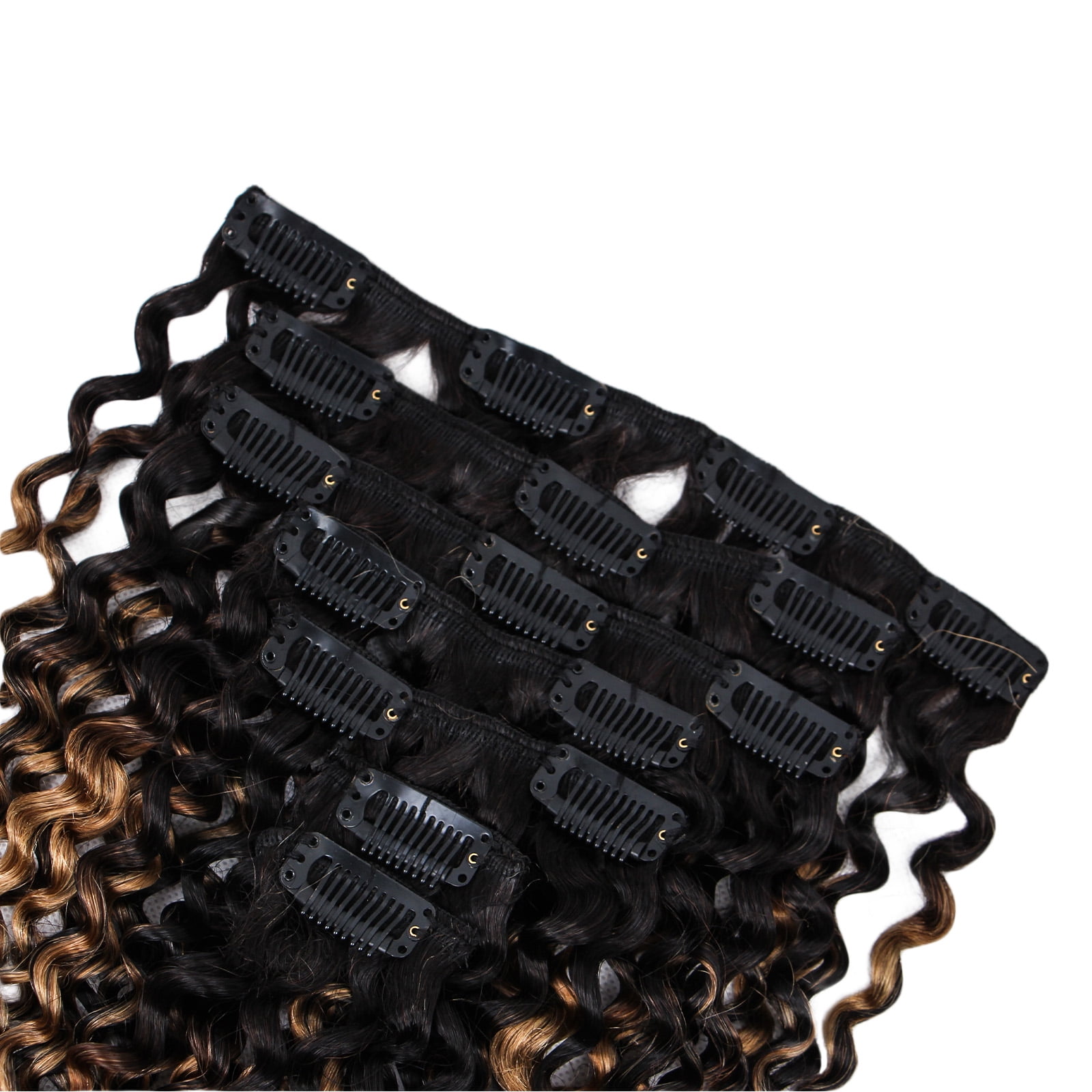 100% Human Hair Wig Curly 18" TP1B/27 Blonde Hair Heat Resistant Bleachable
