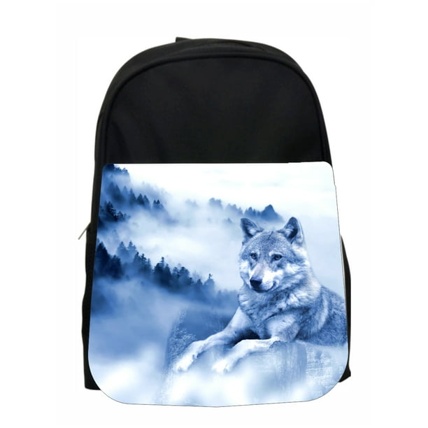 Boys Backpack Animal Mountain Wolf Kids PreSchool Backpack