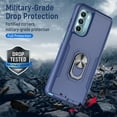 thumbnail image 3 of NIFFPD Moto G Stylus 5G 2022 Case Shockproof Protective Phone Cover with Ring Kickstand for Motorola Moto G Stylus 5G 2022 Blue, 3 of 7