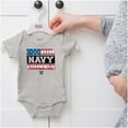 thumbnail image 5 of US Navy Honor Courage American Flag Romper Boys or Girls Infant Baby Brisco Brands 12M, 5 of 6