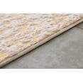 thumbnail image 2 of Lily Luxury Chinchilla Faux Fur Abstract Gilded Rectangular Area Rug, 2 of 3