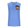 thumbnail image 4 of Ceisia Men's Palm Tree Print Tank Top Crew Neck Sleeveless Pullover Loose Fit Summer Sports Vest Casual Beach Top Gifts for Father, 4 of 5