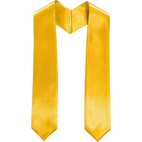 PUMIER Graduation Stole 60 - Solid Color Satin Sash for High School College, Choir & Honor Stole (1-Piece)