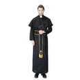 thumbnail image 3 of Adult Halloween Priest Robe Costume For Party Role Play, Cosplay Events, Stage Performances, Themed Gatherings And Dress Up For Halloween Parties, Costume Events, Photos And Cosplay, 3 of 6