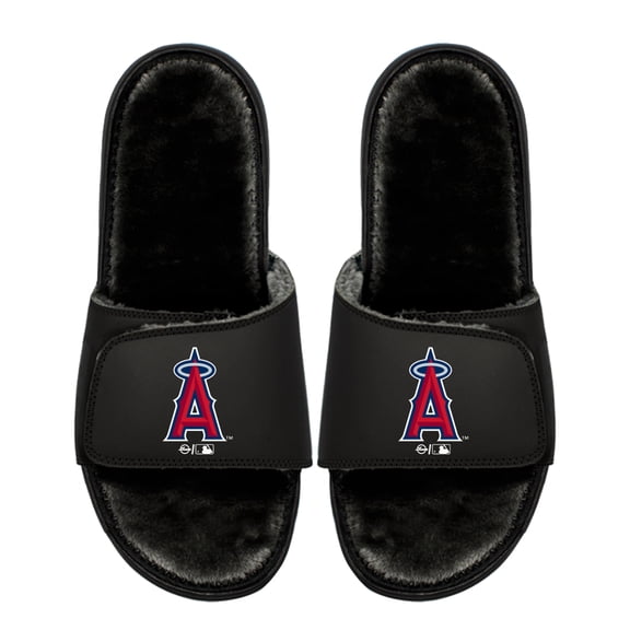 Youth ISlide Los Angeles Angels Logo Fur Slide Sandals