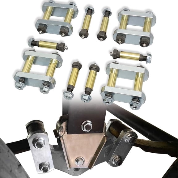 FEXON Heavy Duty Trailer Shackle Kit 2.25" Upgrade for CRE3000 Stock Equaflex Tandem Axle Suspension Replaces UO12-016 - 10 Pack